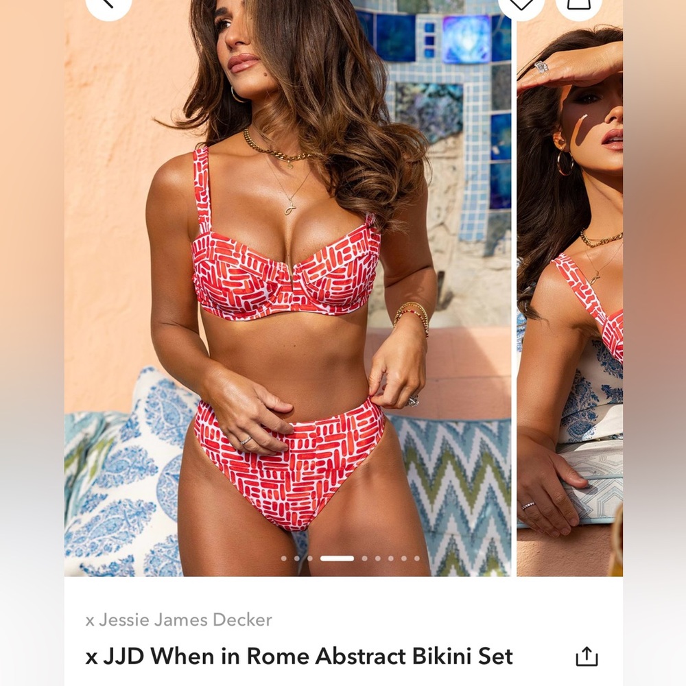 CupShe BRAND NEW Women’s red and white swim suit.